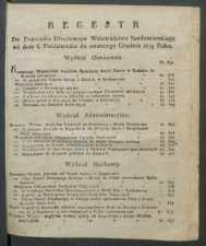 dziennik urzedowy woj.sandomierskiego 1819-regestr4-00001